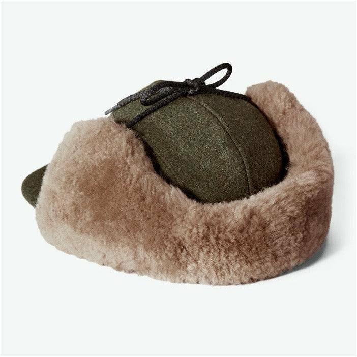 Double Mackinaw Cap Forest Green