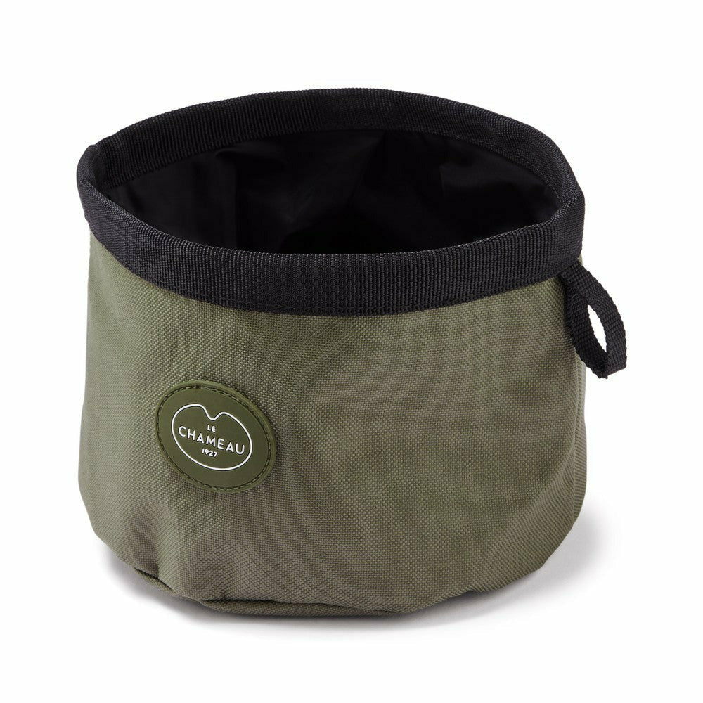 Dog Bowl Portable Vert Chameau