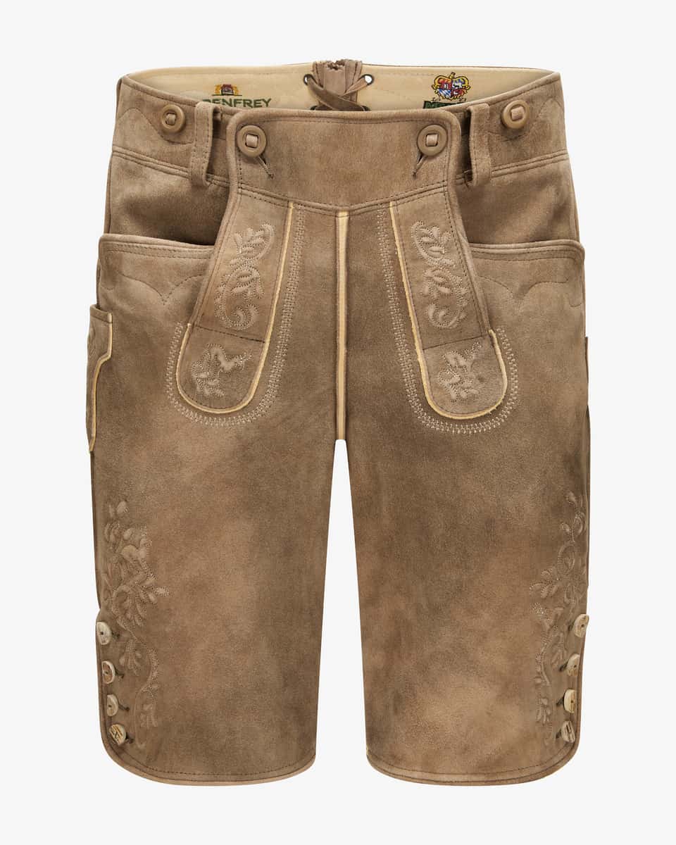 Meindl Loisachtal Lederhose goat leather inca brown - front
