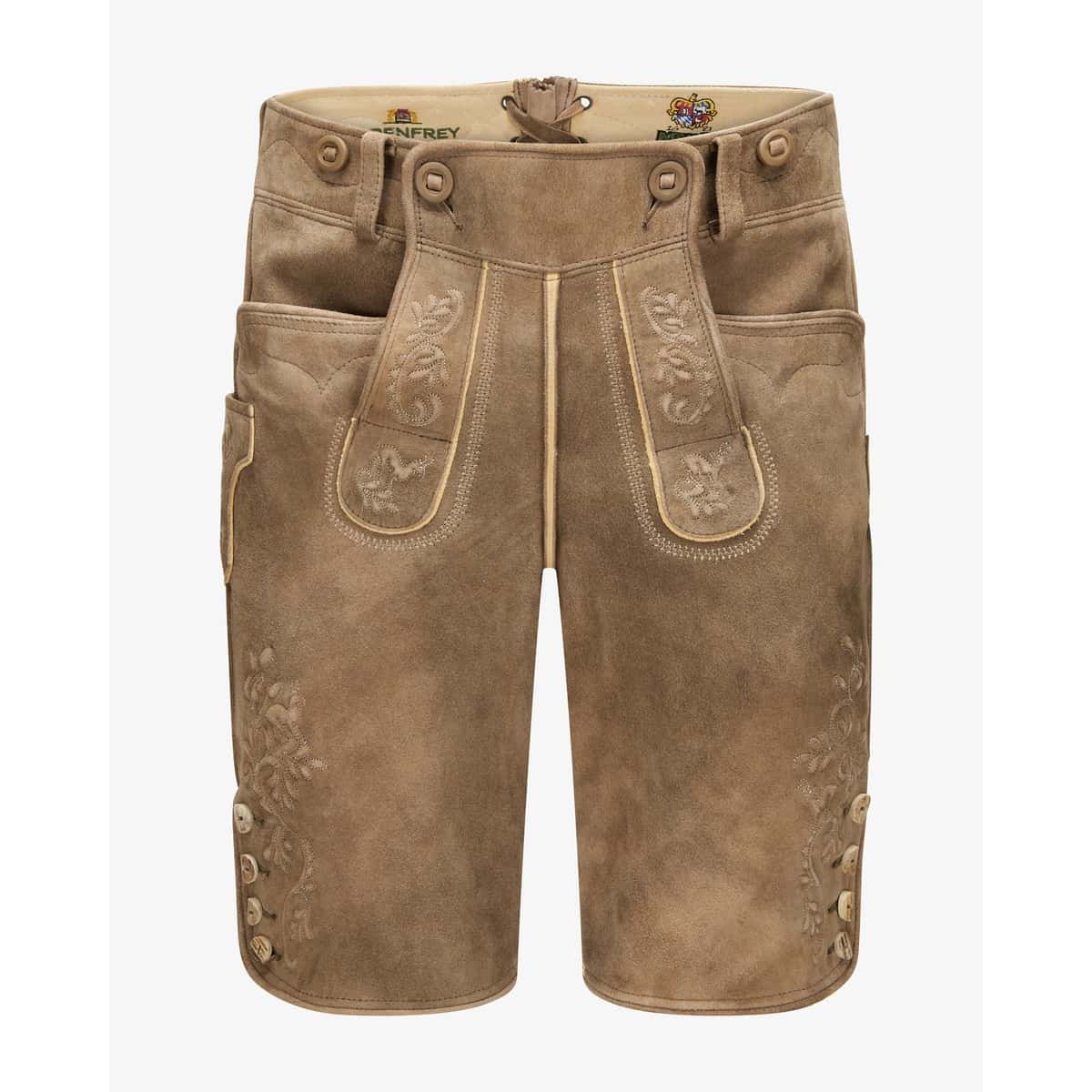 Meindl Loisachtal Lederhose goat leather inca brown - front