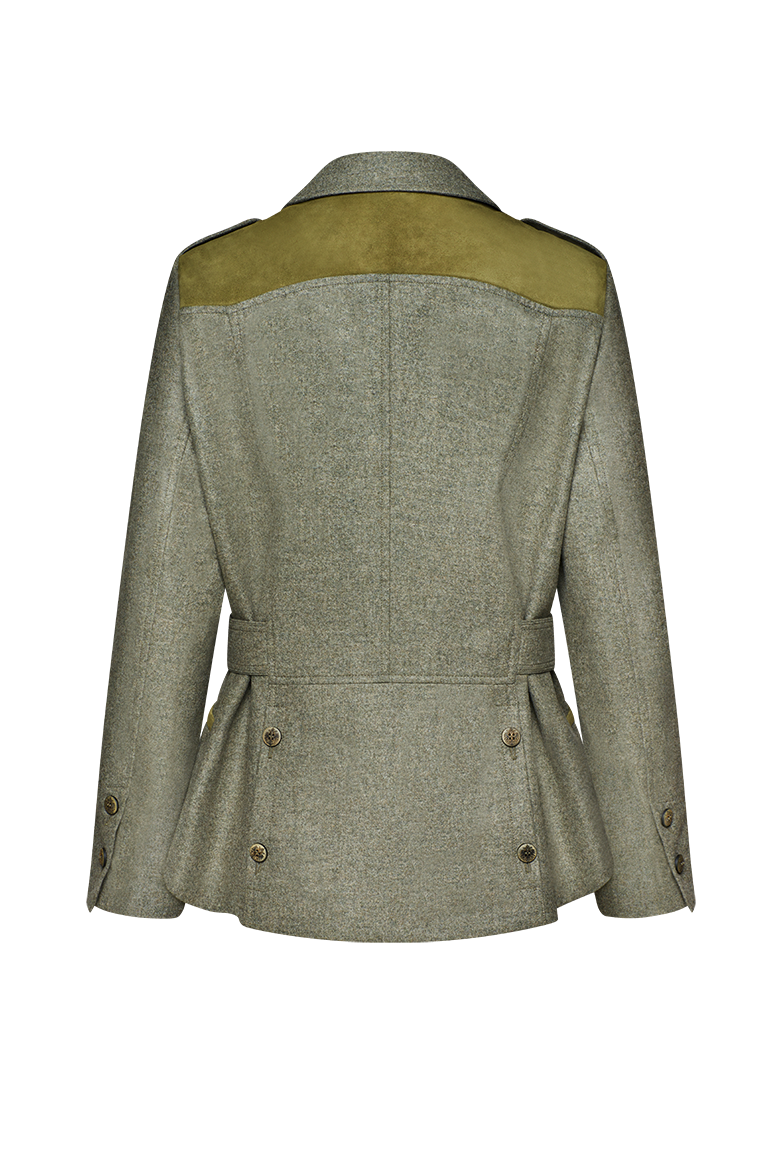 Gössl Loden Stalking Jacket Green-Black - detail