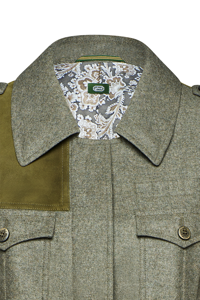 Gössl Loden Stalking Jacket Green-Black - detail