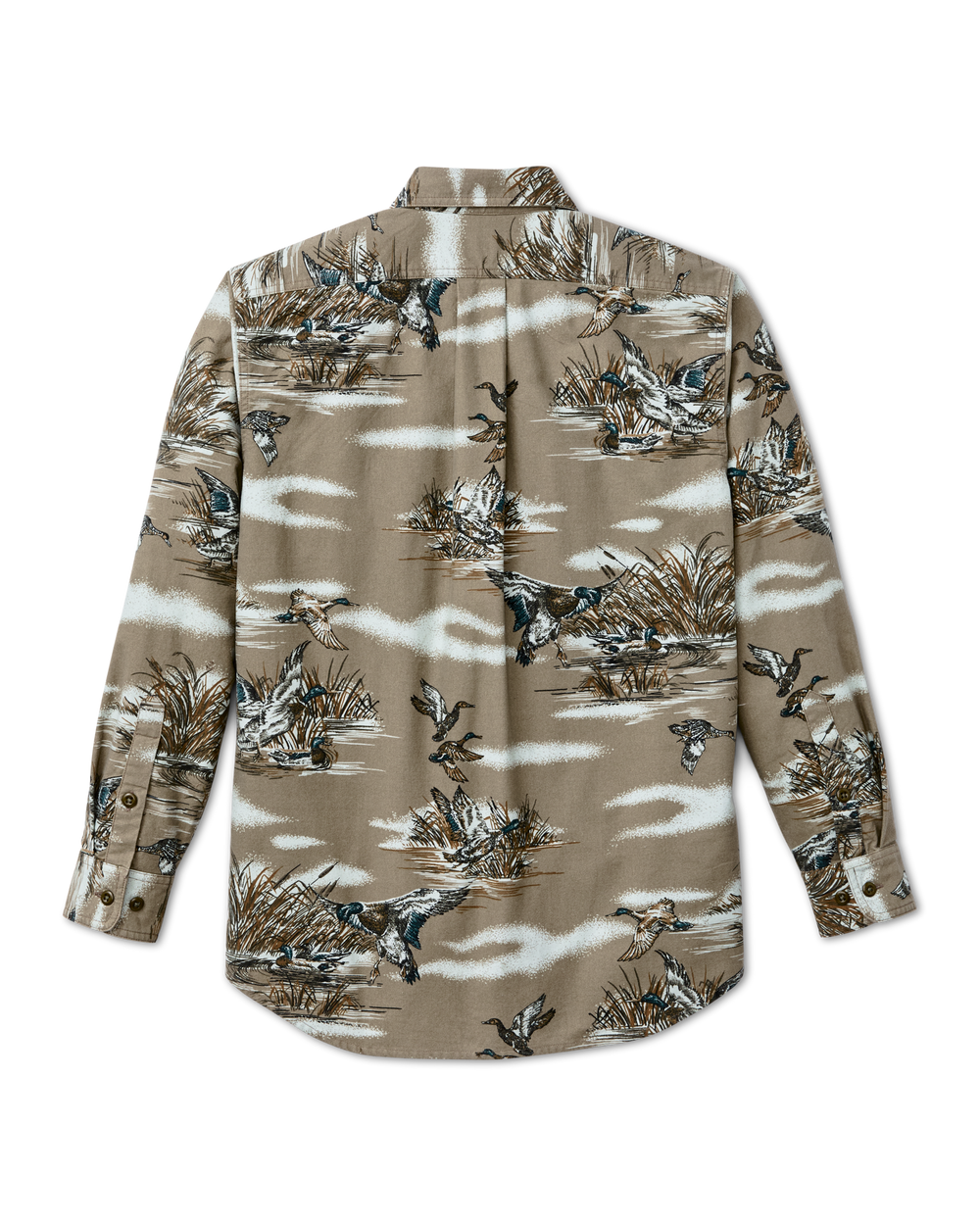 Field Flannel Shirt Marsh Olive Print
