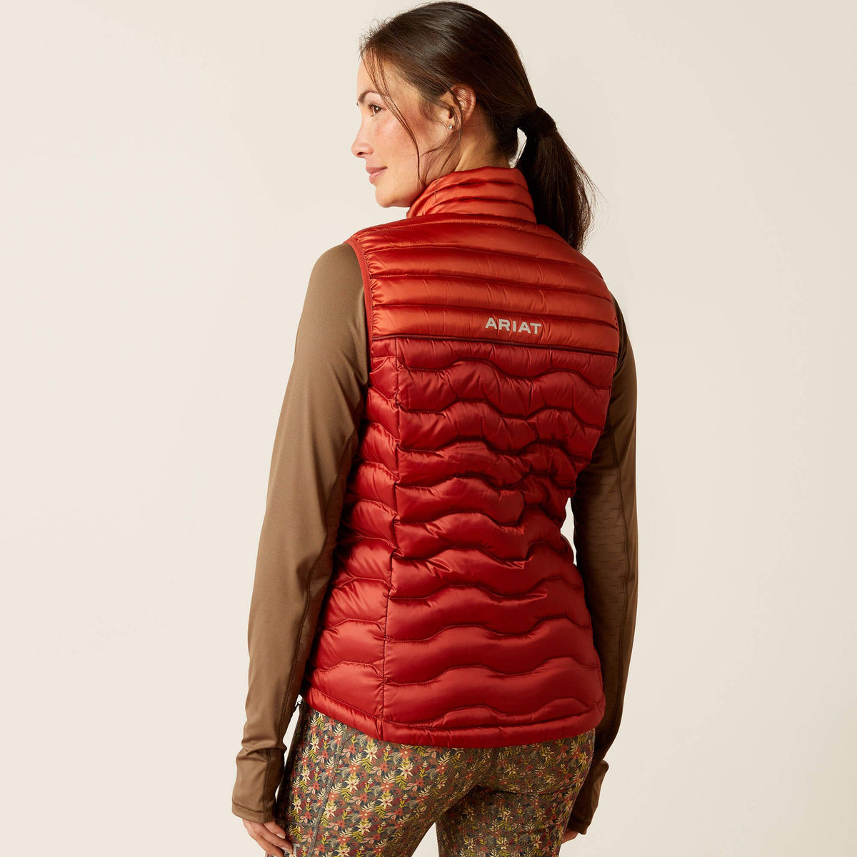 Ideal Down Gilet Red Ochre Burnt Bri