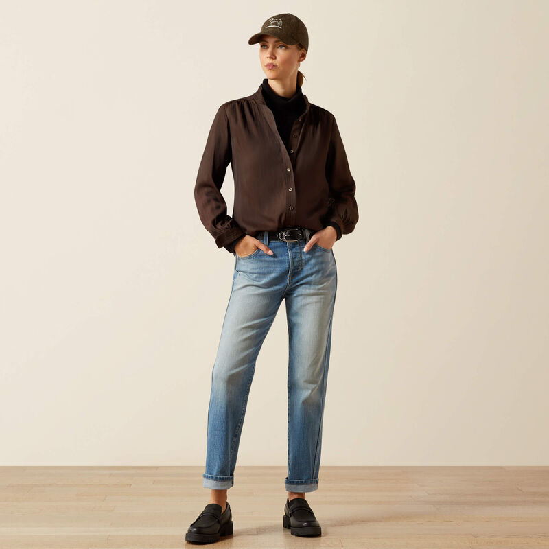Kildwick Blouse Coffee Bean