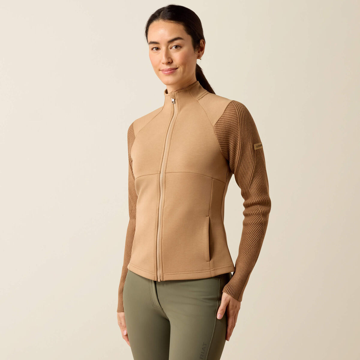 Ariat Skadi Full Zip Sweatshirt Tiger's Eye - front