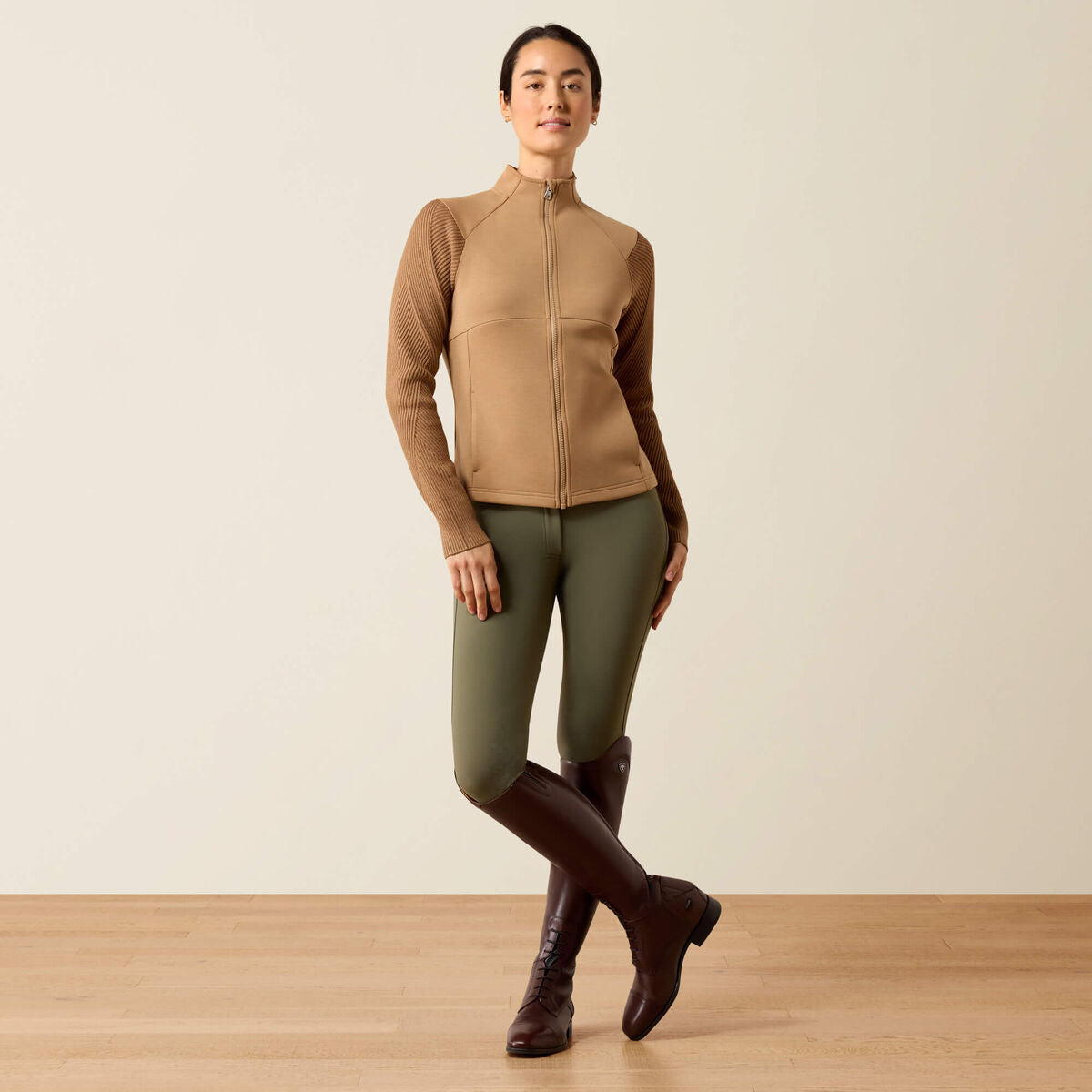 Ariat Skadi Full Zip Sweatshirt Tiger's Eye - full