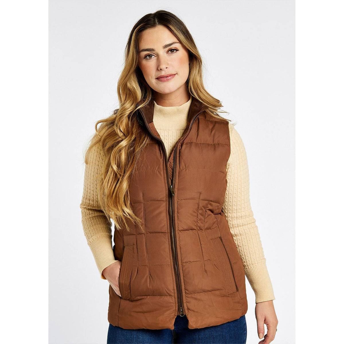 Spiddal Gilet Walnut