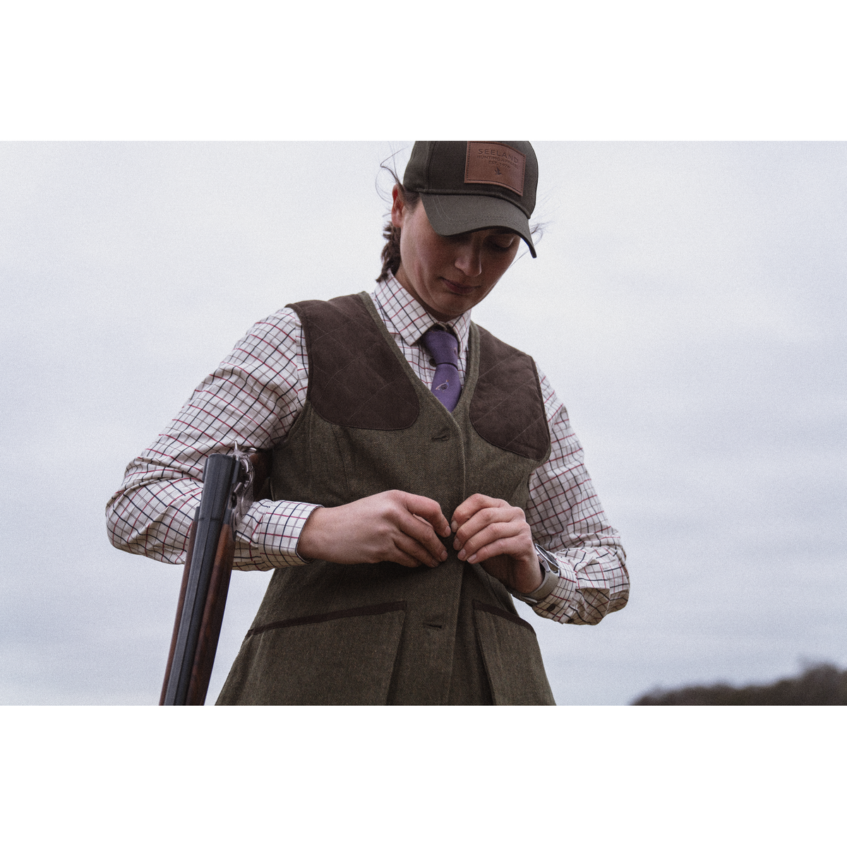 Hillside Harriet Vest Moss Green