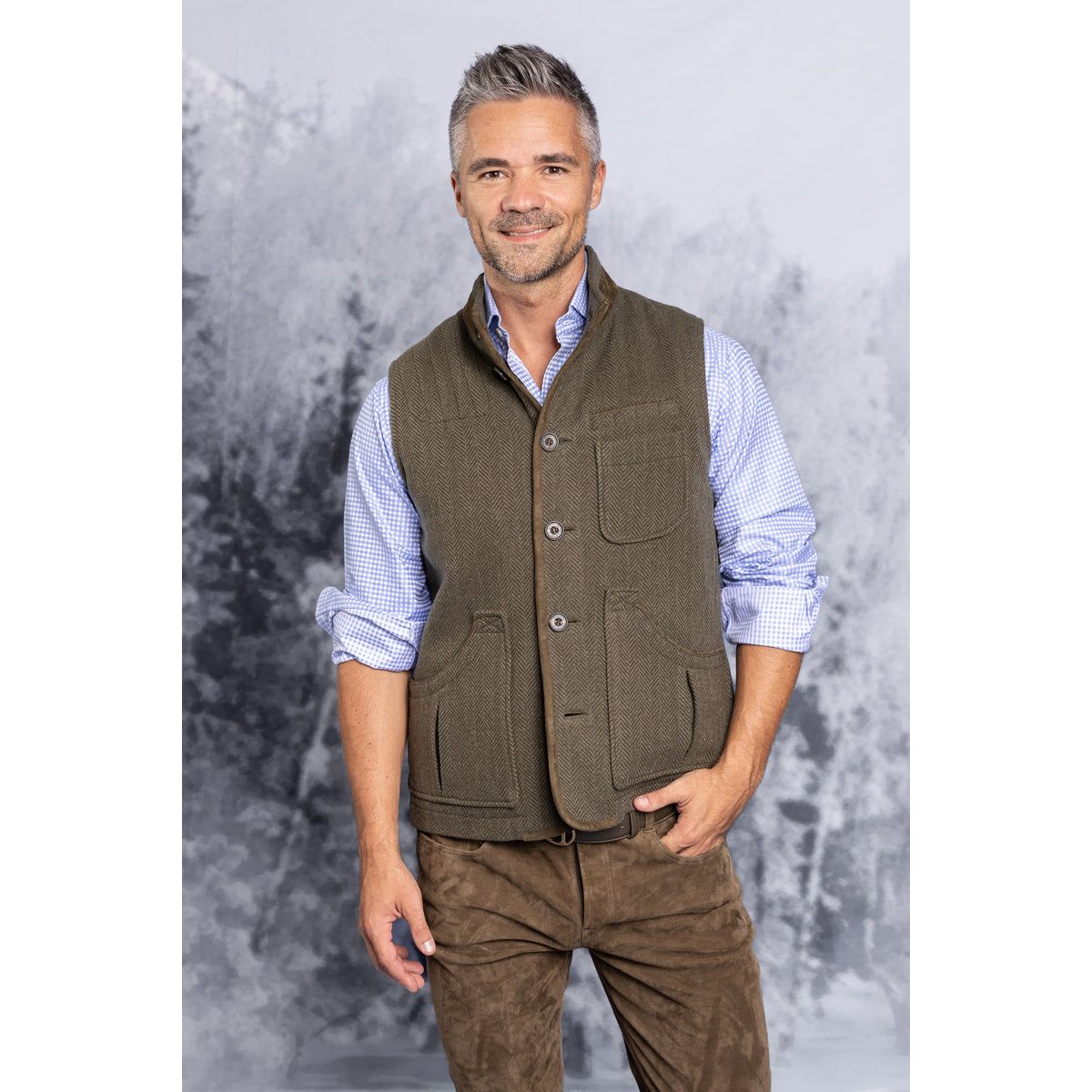 Gilet Kerscheneck Moos