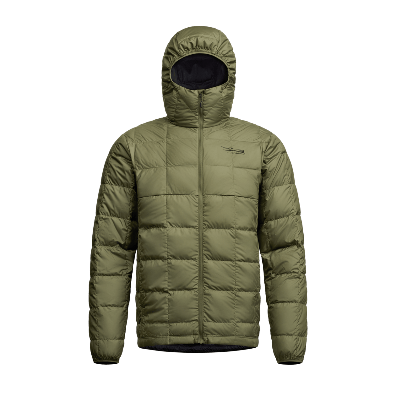 Microdown Hooded Jacket Olive Green