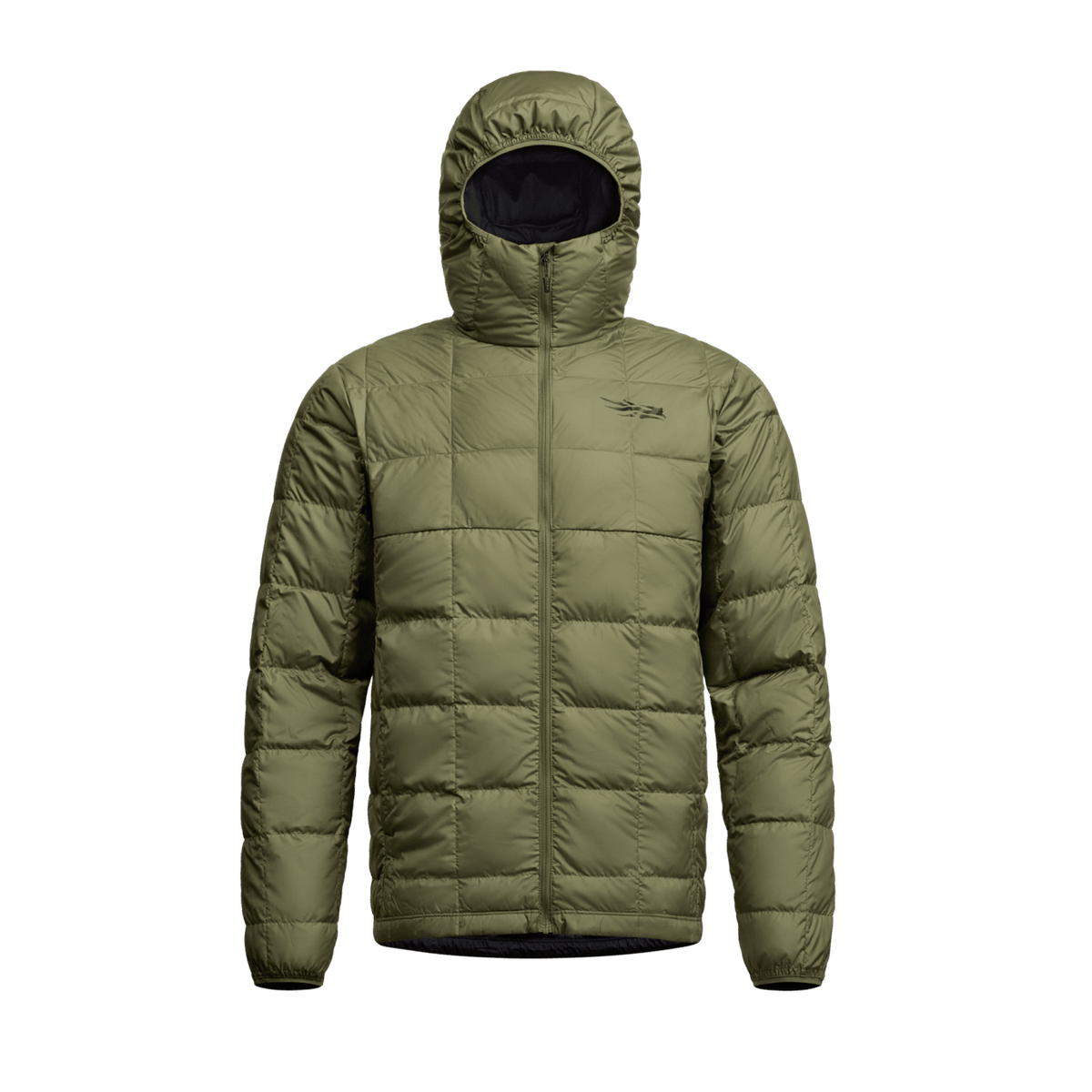 Microdown Hooded Jacket Olive Green
