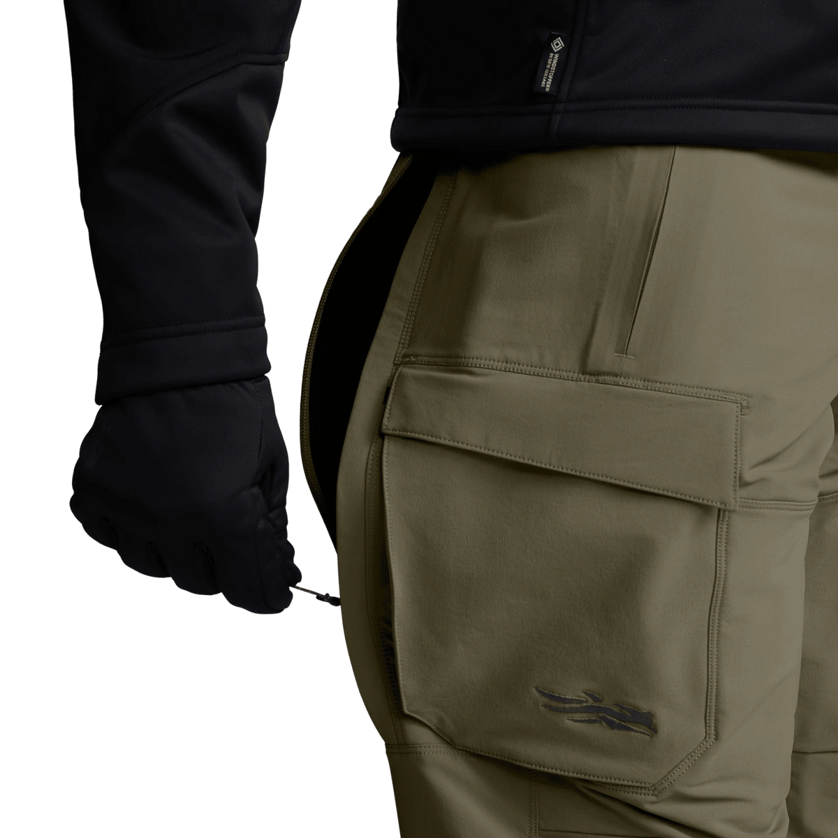 Sitka Gear Brush Pant Dark Green Sage - detail