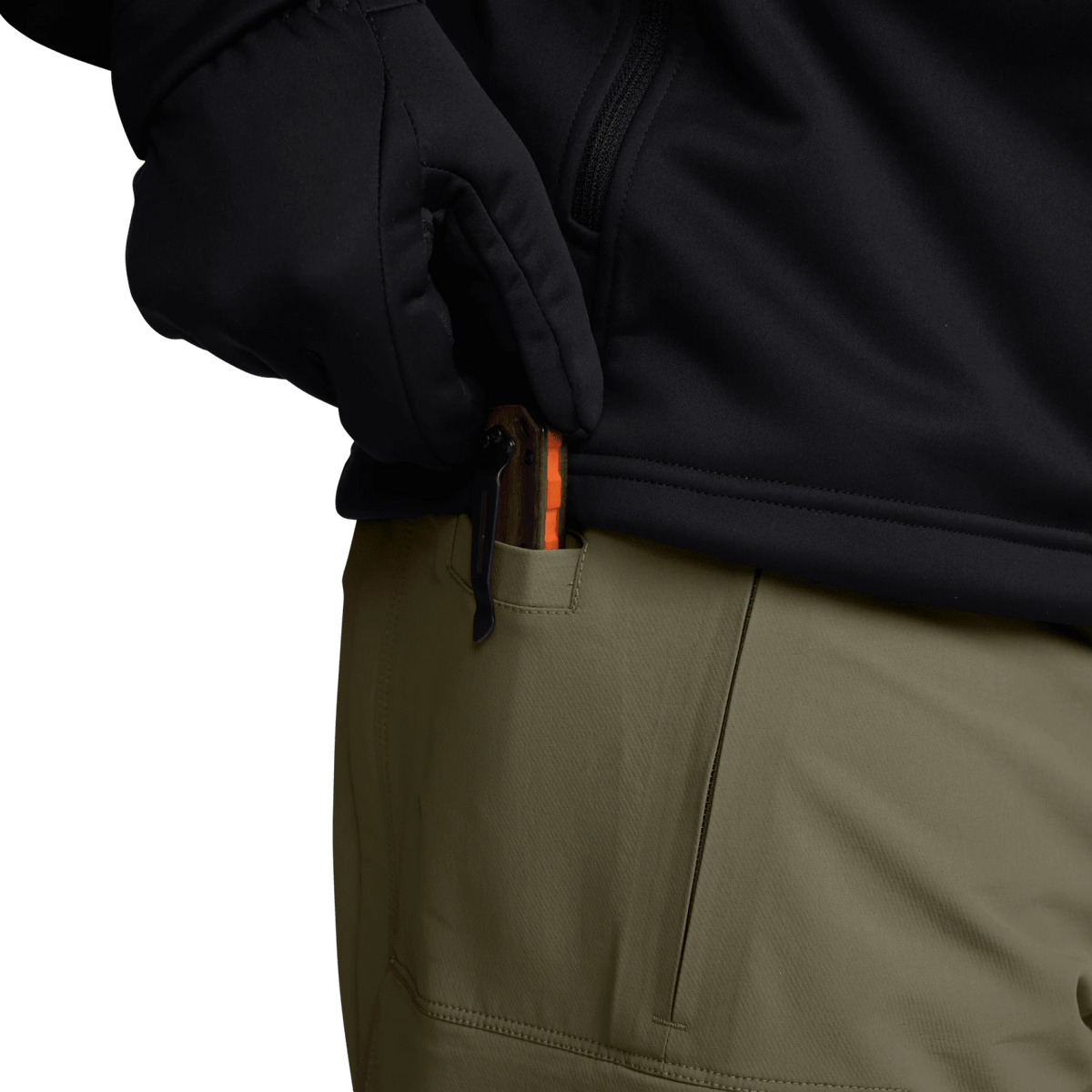 Sitka Gear Brush Pant Dark Green Sage - detail