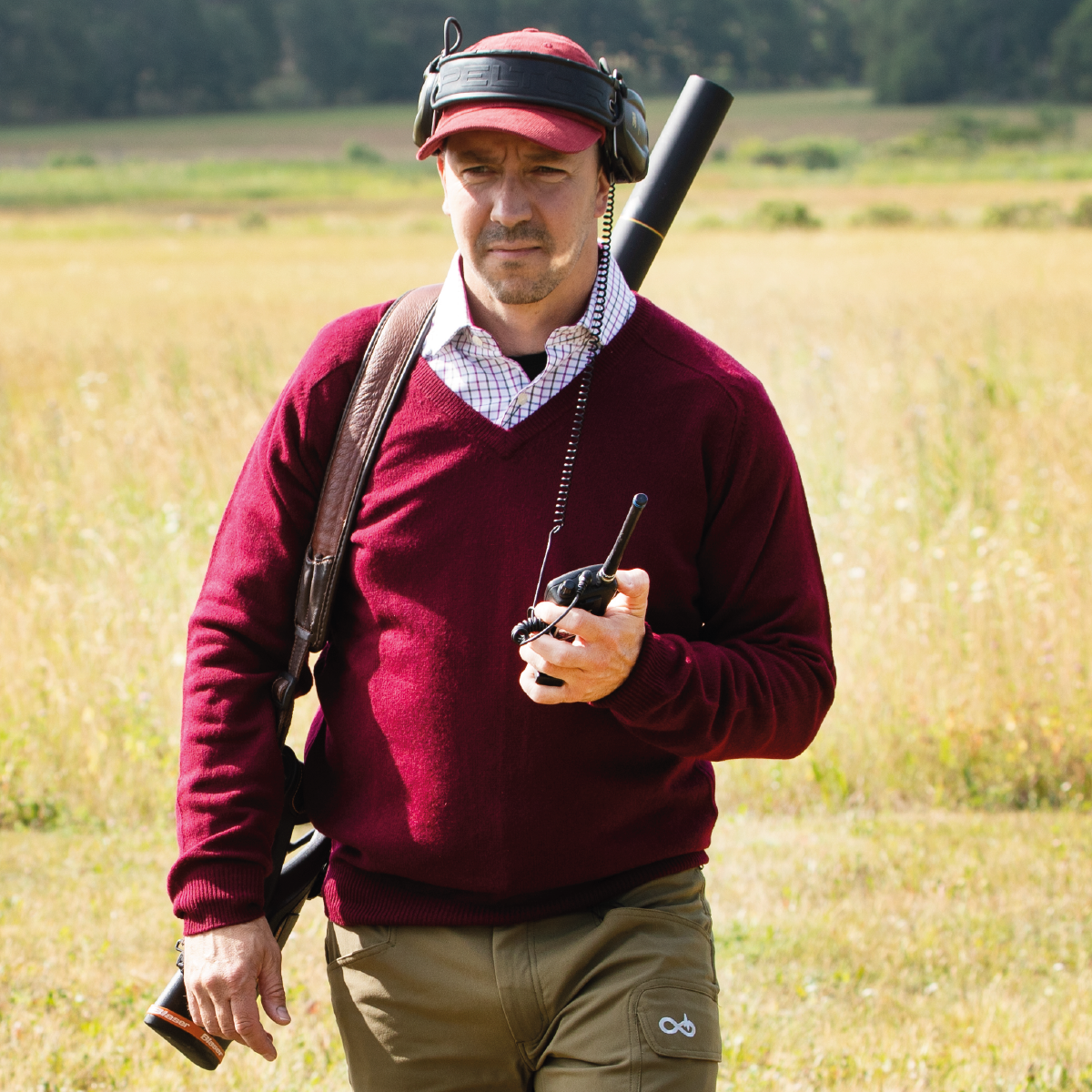 Streetly Vee Neck Bordeaux