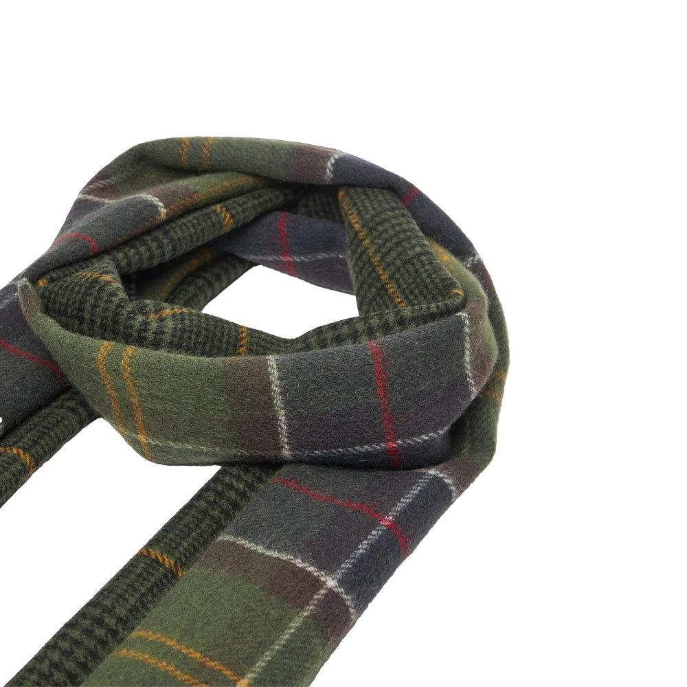 Dramside Reversible Lambswool Scarf Classic Tartan