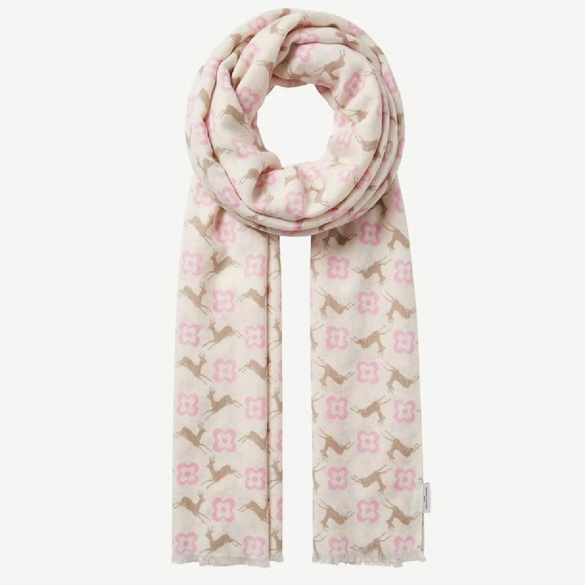 Scarf Clover and Deer Pink