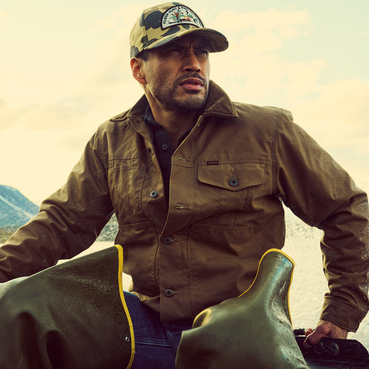 Logger Cap Tan Camo - Hunt Fish