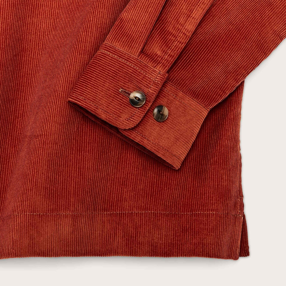 Corduroy Camp Shirt Rust