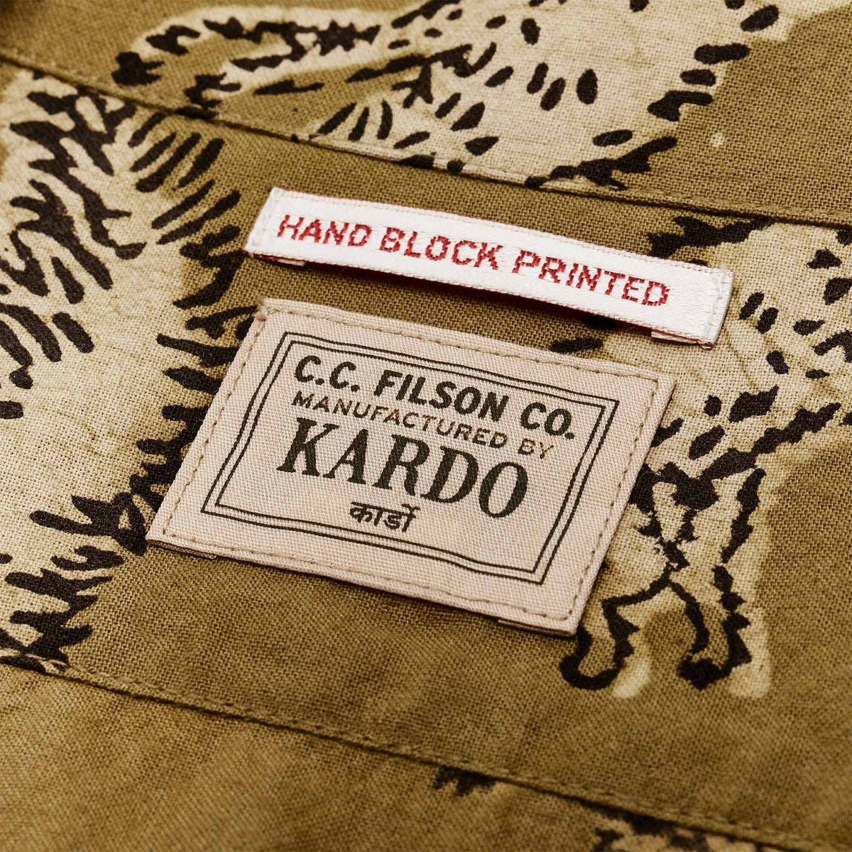 Handprinted Camp Shirt Wildlife