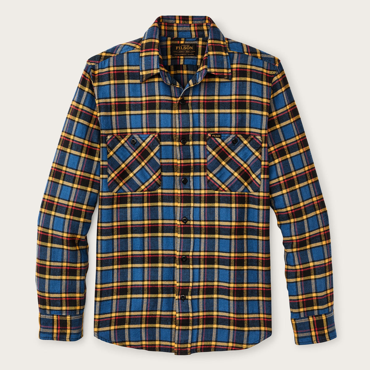 The Rangeland Flannel Shirt Blue Yellow