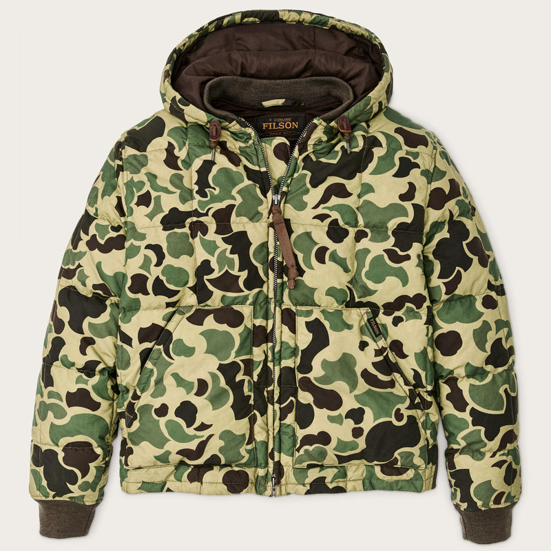 Waxed Down Jacket Tundra Shrub Camo