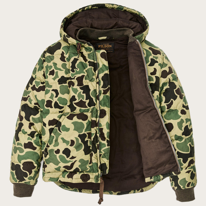 Waxed Down Jacket Tundra Shrub Camo