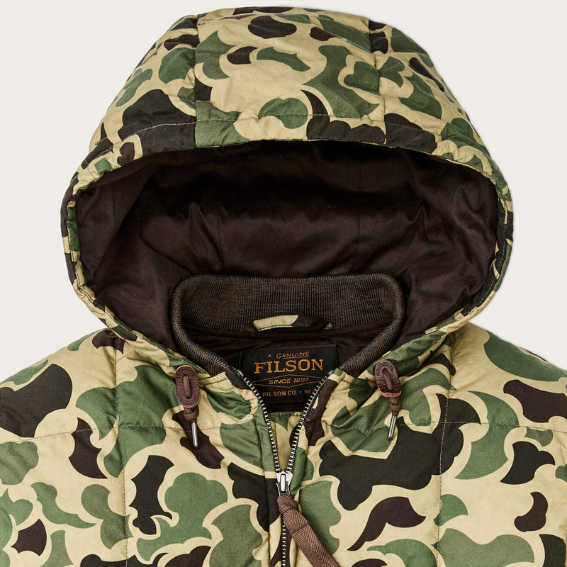 Waxed Down Jacket Tundra Shrub Camo
