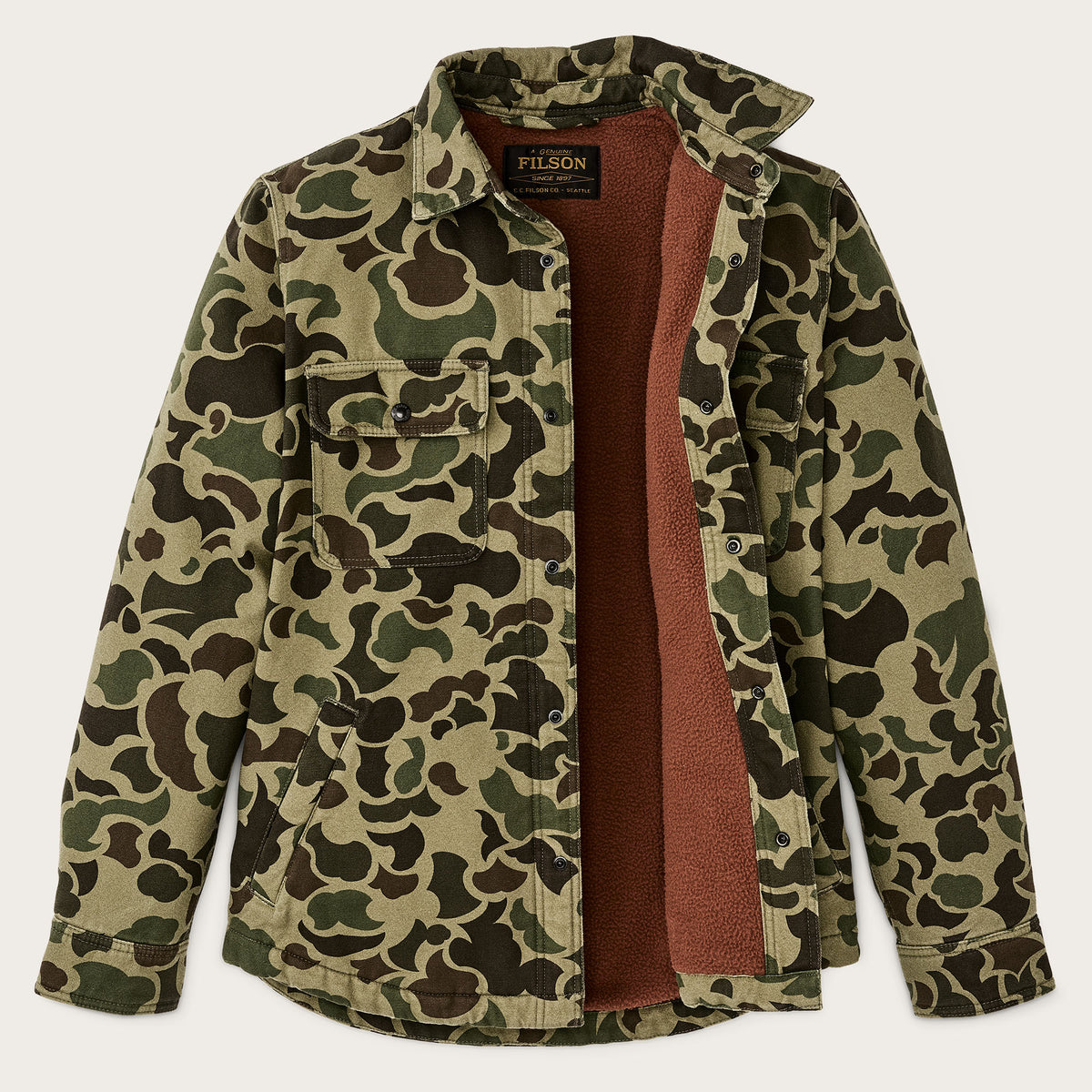 Fleece Lined Jac Shirt Shrub Camo