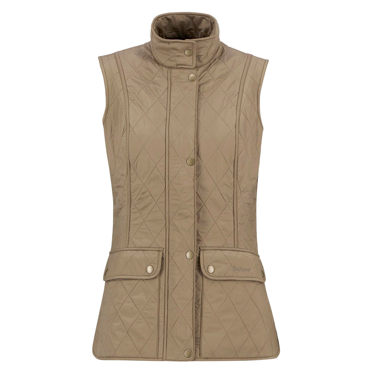 Wray Quilted Gilet Military Brown