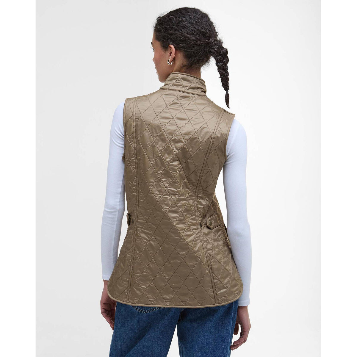 Wray Quilted Gilet Military Brown