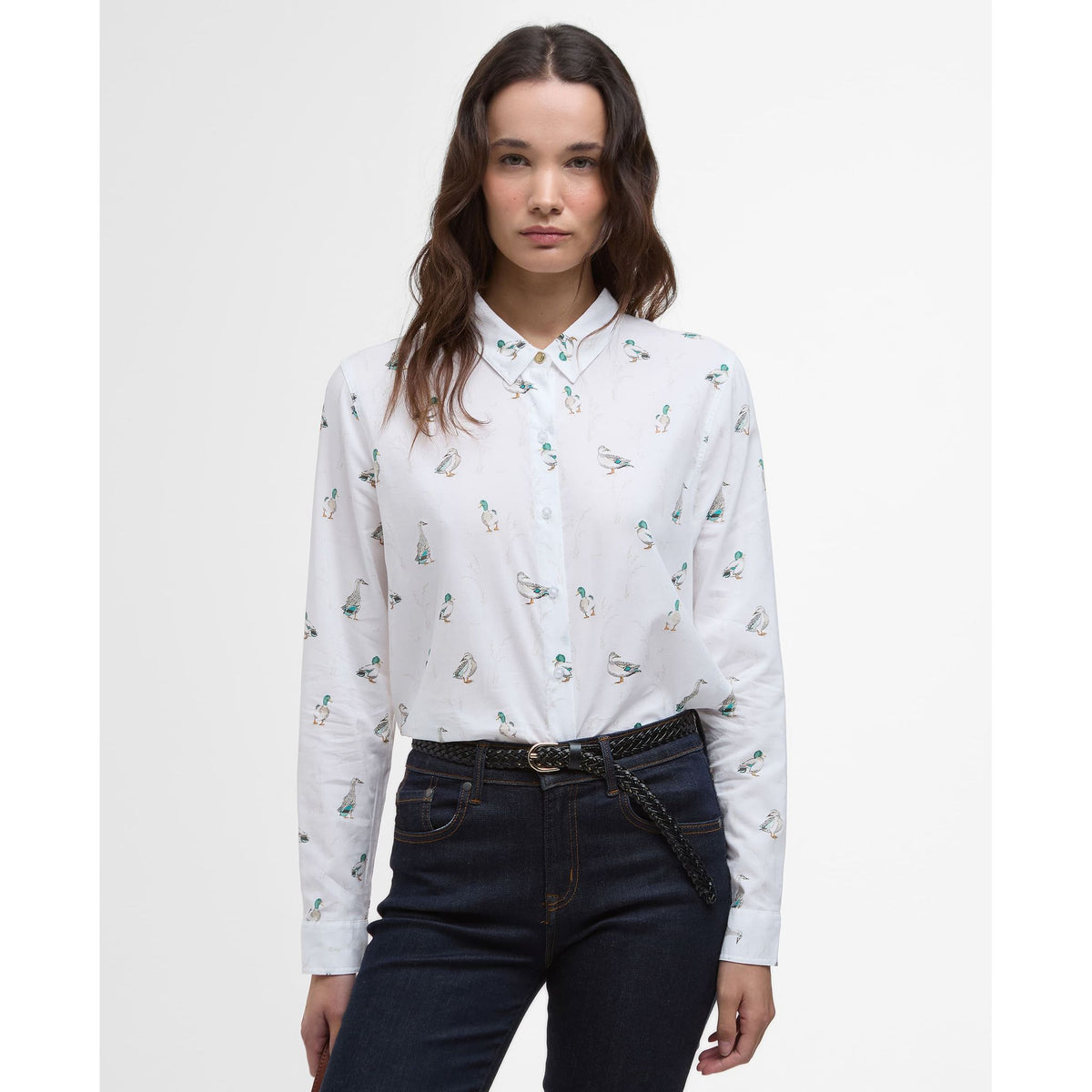 Safari Relaxed Long-Sleeved Shirt Duck Print