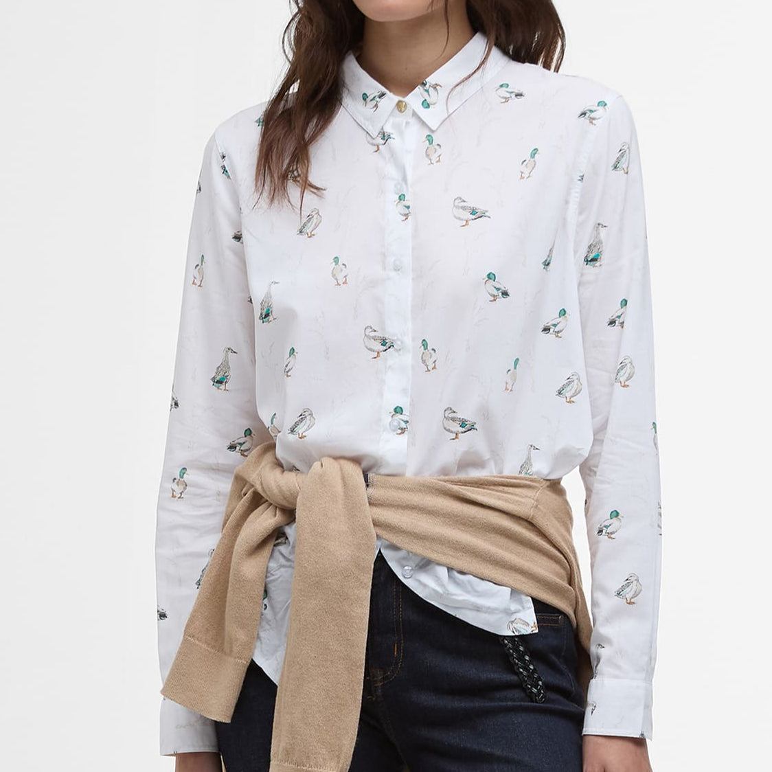 Safari Relaxed Long-Sleeved Shirt Duck Print