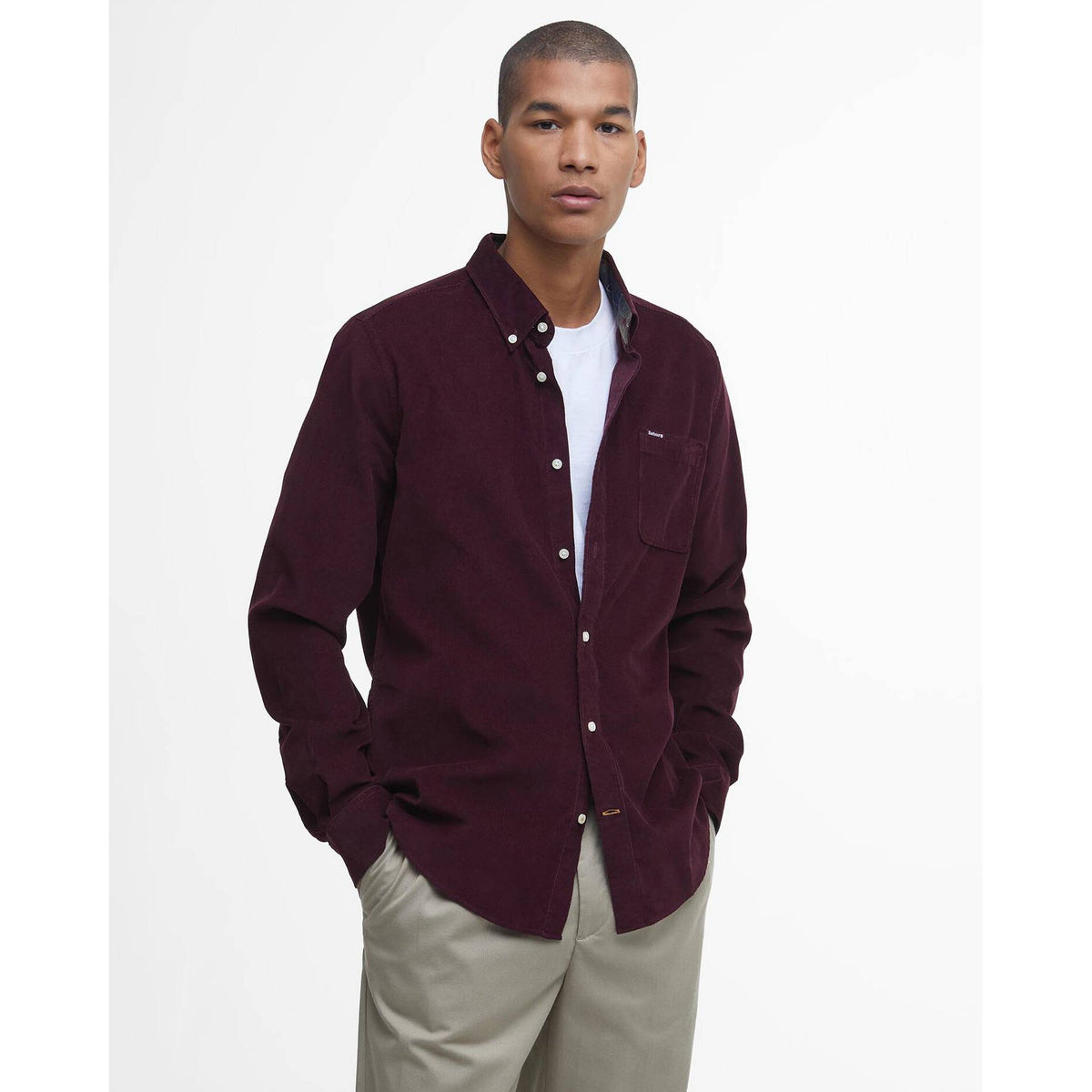 Ramsey Tailored Long-Sleeved Shirt Winter Red