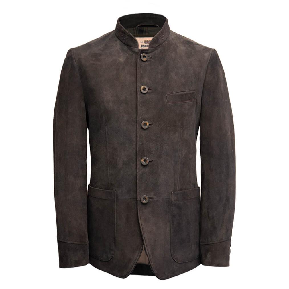 Montafon Leather Jacket Midnight Brown