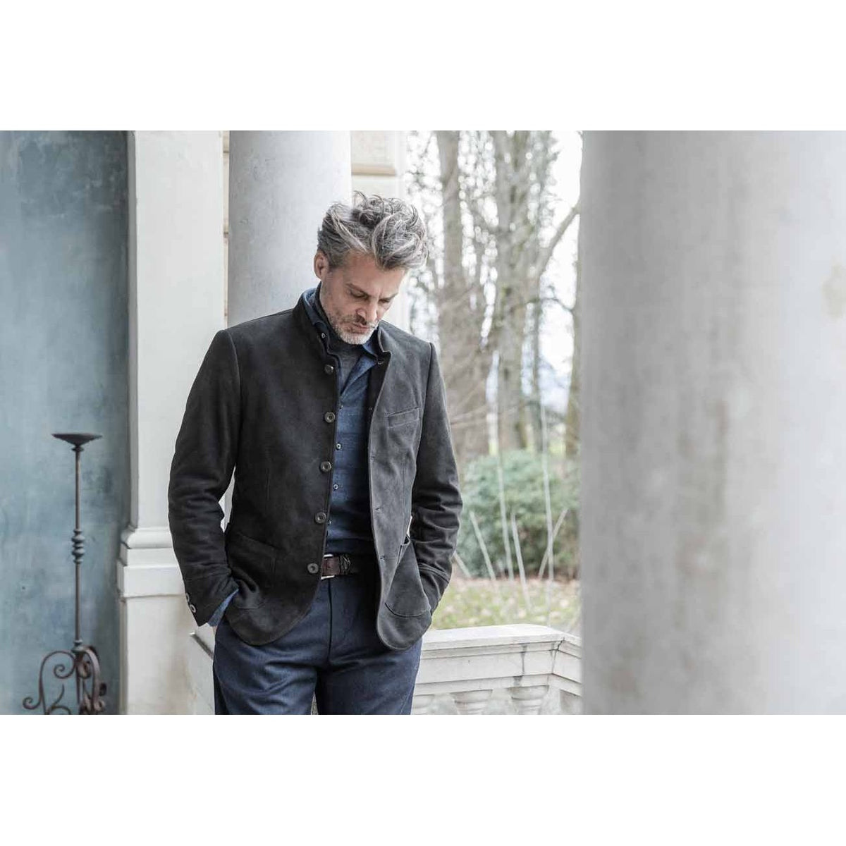 Montafon Leather Jacket Midnight Brown