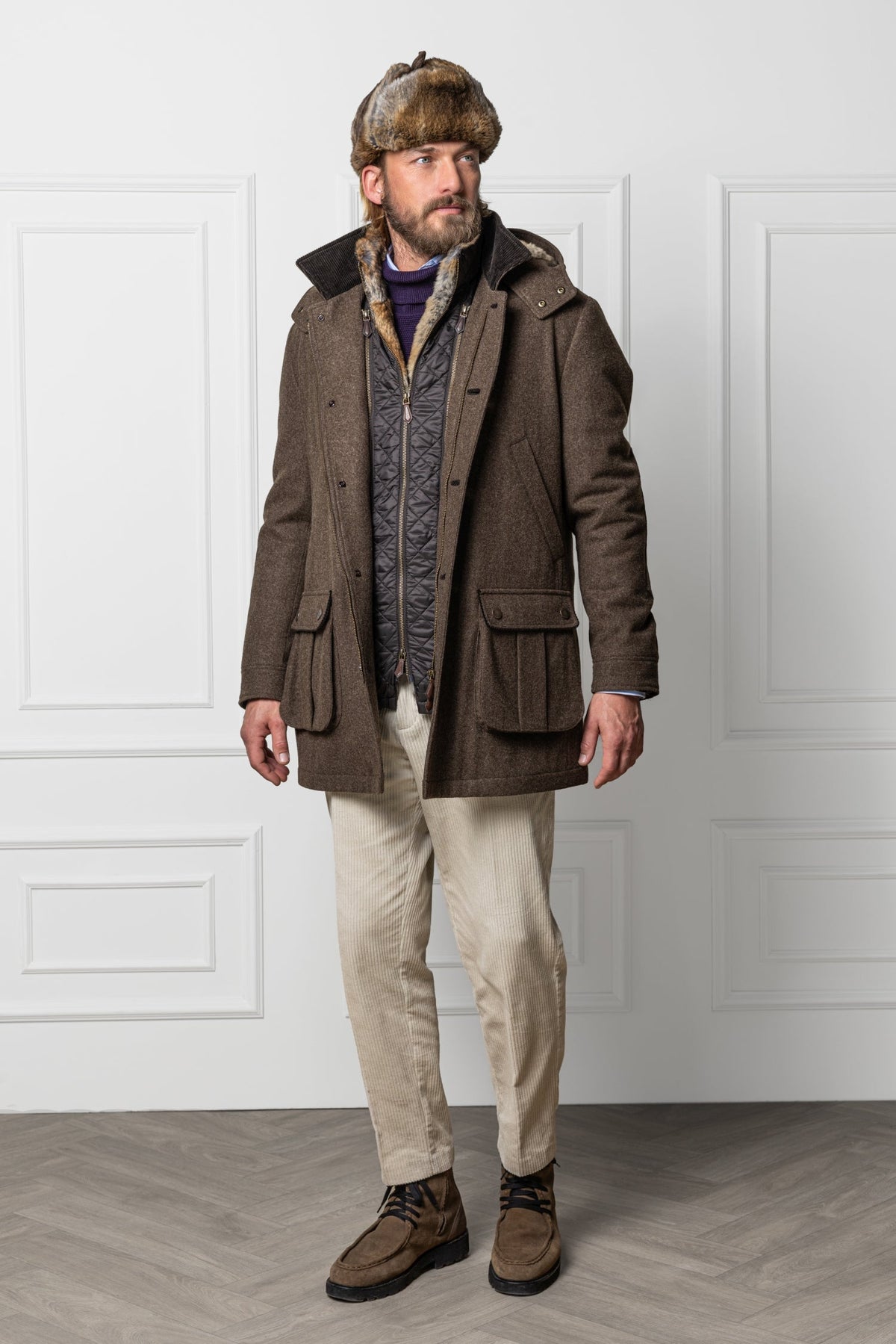Habsburg Antonius Loden Parka - front