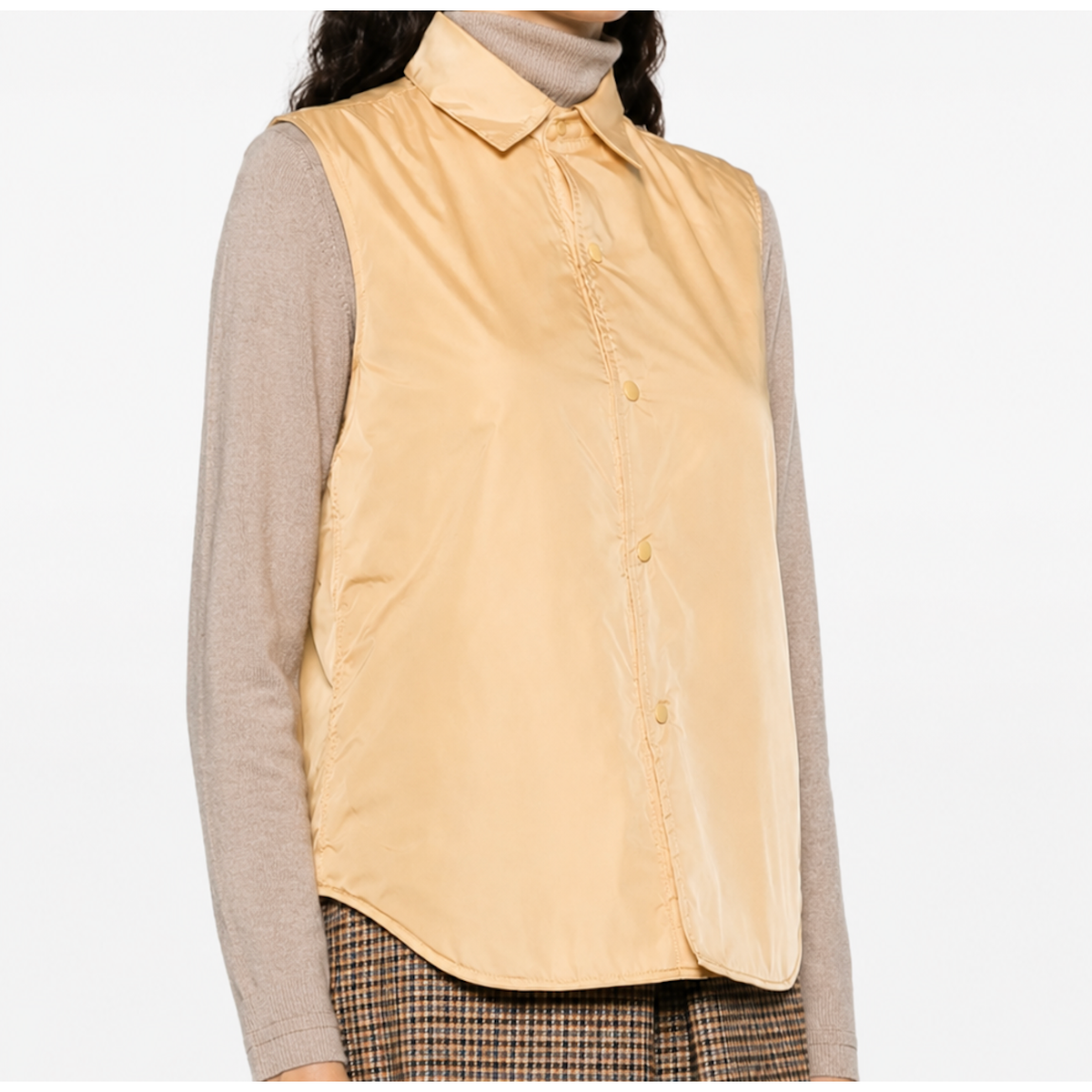 Nylon Dot Vest Butter Yellow