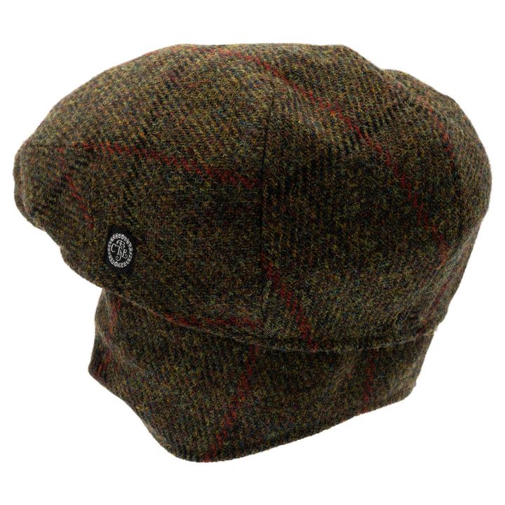 Spencer Harris Tweed Overcheck Green Keps