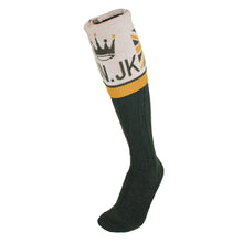 Union Jack Flag Boot Sock Green