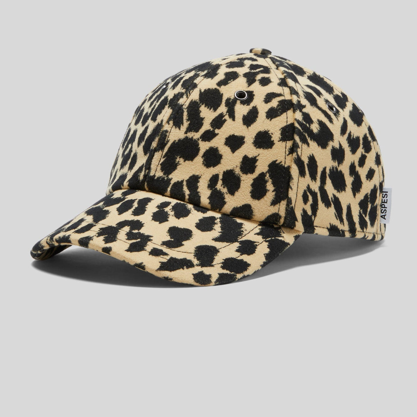 FUSTIAN CAP WITH LEOPARD PRINT