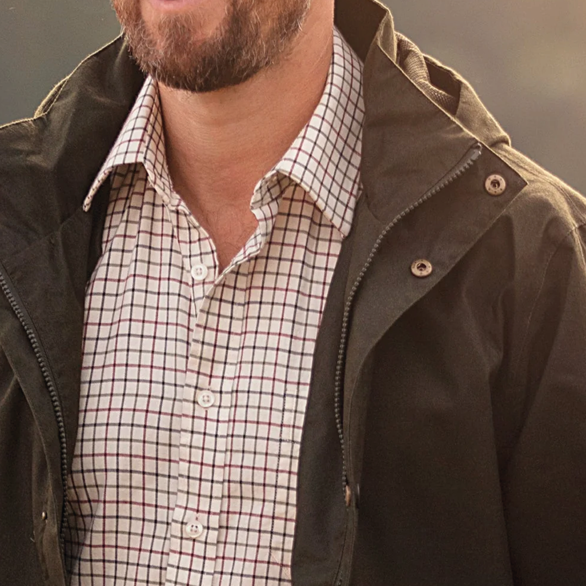 Ilkley Men's Shirt Check Red-Green