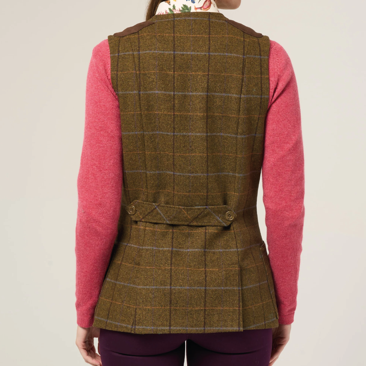 Combrook Ladies Tweed Shooting Waistcoat Hazel