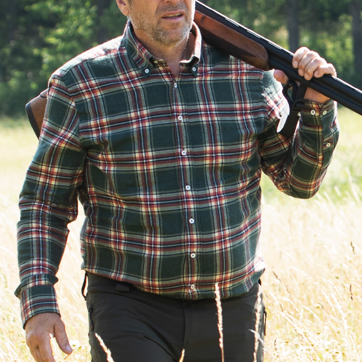 Rutig Herrskjorta Green Check