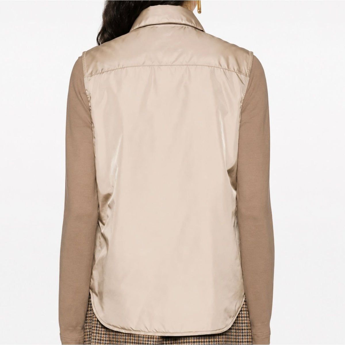 Nylon Dot Vest Beige