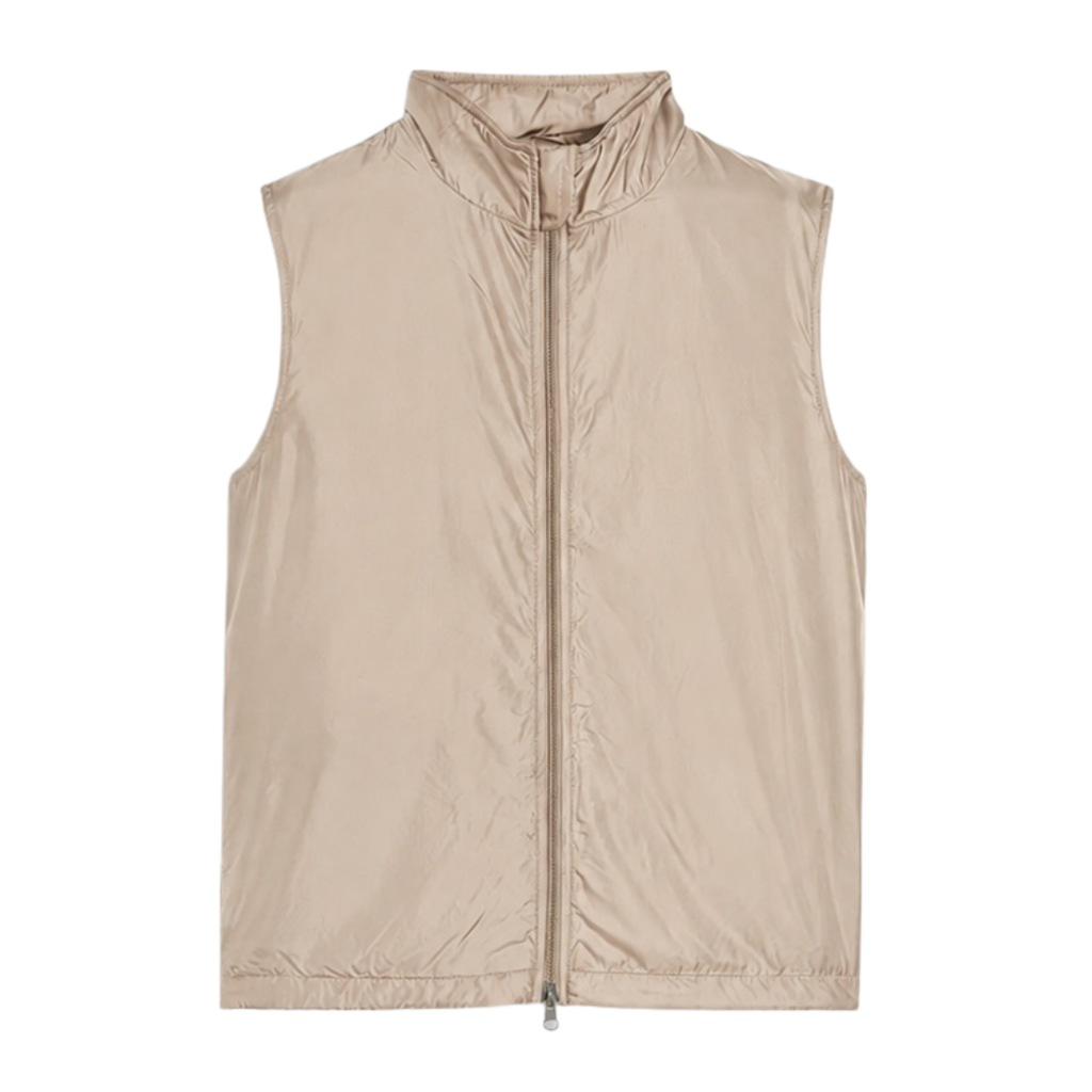 Nylon Vernes Vest Beige - Huntway