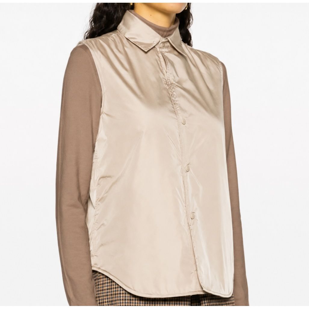 Nylon Dot Vest Beige
