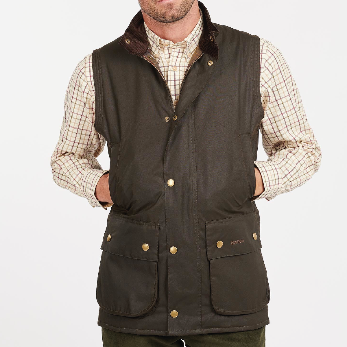 Westmorland Wax Vest Olive