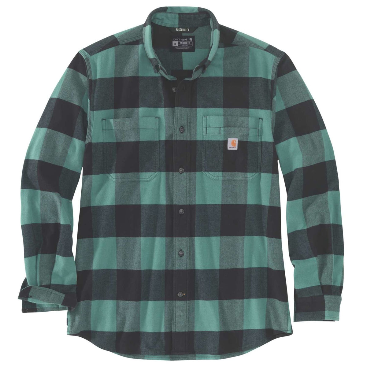 Flannel LS Plaid Shirt Slate Green