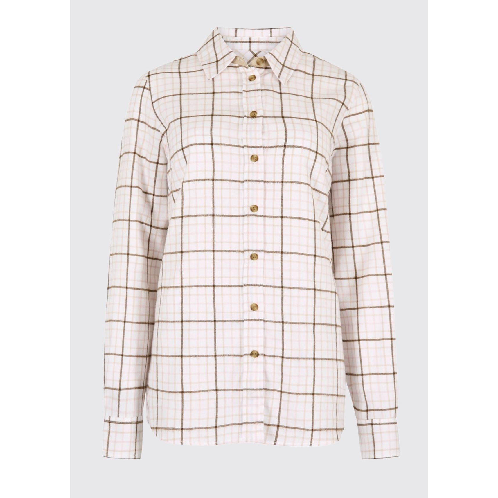 Brooklime Women’s check shirt - Dusky Rose